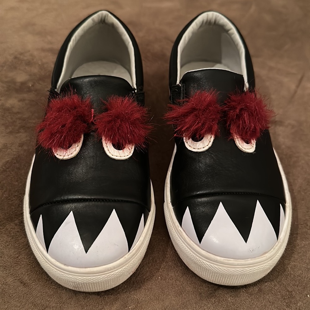 HOO Kids Charlie Monster Fur Slip-On Sneakers